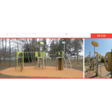 Žaidimų aikštelių kompleksas vaikams nuo 2 iki 12 metų amžiaus – kolekcija 'MEGA / MBG-2583_ME 18-3027-P15'