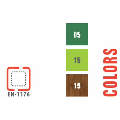 Žaidimų aikštelių kompleksas vaikams nuo 2 iki 12 metų amžiaus – kolekcija 'MEGA / MBG-2583_ME 18-3027-P15'