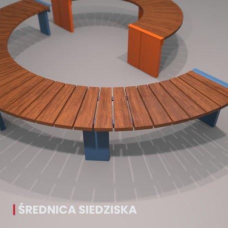 Metalinis suolas (suoliukas) be atlošo, pagamintas iš Iroko medienos 'Helio / 012136'