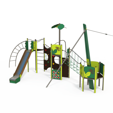 Žaidimų aikštelių kompleksas vaikams nuo 2 iki 12 metų amžiaus – kolekcija 'MEGA / MBG-2598_ME 18-3039-P15'
