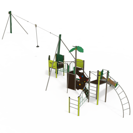 Žaidimų aikštelių kompleksas vaikams nuo 2 iki 12 metų amžiaus – kolekcija 'MEGA / MBG-2598_ME 18-3039-P15'