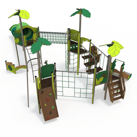 Žaidimų aikštelių kompleksas vaikams nuo 2 iki 12 metų amžiaus – kolekcija 'MEGA / MBG-2624_ME 18-4031-P15'