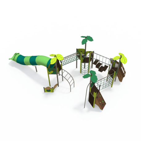 Žaidimų aikštelių kompleksas vaikams nuo 2 iki 12 metų amžiaus – kolekcija 'MEGA / MBG-2624_ME 18-4031-P15'