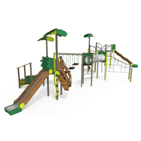 Žaidimų aikštelių kompleksas vaikams nuo 2 iki 12 metų amžiaus – kolekcija 'MEGA / MBG-2629_ME 18-5014-P15'