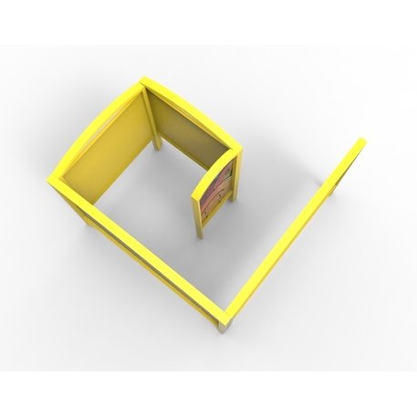 Beach outdoor changing cabin made of metal with HPL panels 'Premium Collection / STF/27-37-02/MDL'