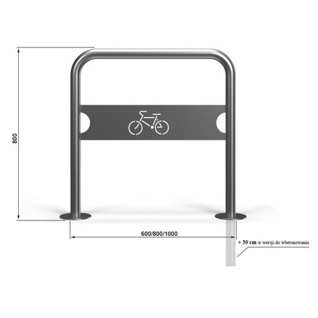 Metall-Fahrradständer 'STF/MBG-U-31/MDL'