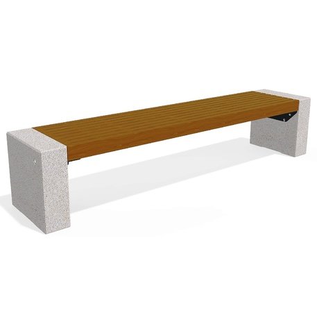 HPC Terrazzo betoninis suolas su medine sėdimąja dalimi BS-332 | Urban Premium Collection