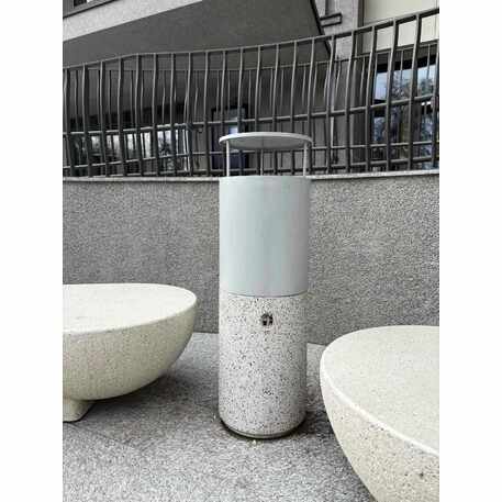 Betoninė lauko šiukšliadėžė su granito skalda 'Foxo'