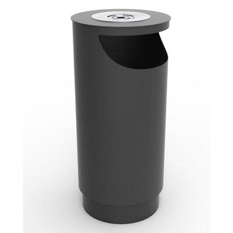 Lauko šiukšliadėžė dažyta arba Corten metalo 75 /100L 'Exclusive / STF/19-07-45_01/MDL'