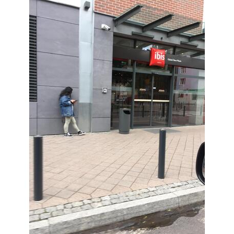 Lauko šiukšliadėžė dažyta arba Corten metalo 75 /100L 'Exclusive / STF/19-07-45_01/MDL'