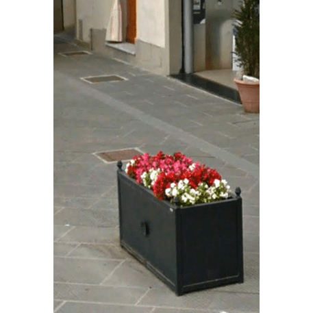 Metalinis klasikinio stiliaus vazonas (gėlinė) 'Steno 50/80/120x50xH/60cm'