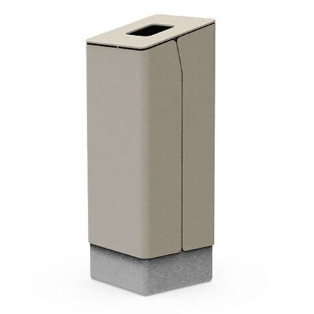 Metalinė šiukšliadėžė su betoniniu pagrindu 'Lido_03234 / 40L'
