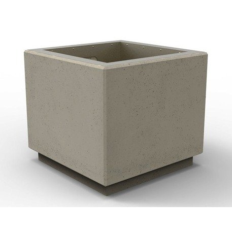 Concrete litter bin '50x50xH/45cm / 50L'