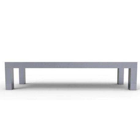 Metalinis suolas (suoliukas) be atlošo, pagamintas iš Iroko medienos 'Premium Collection / STF/19-02-58/MDL'