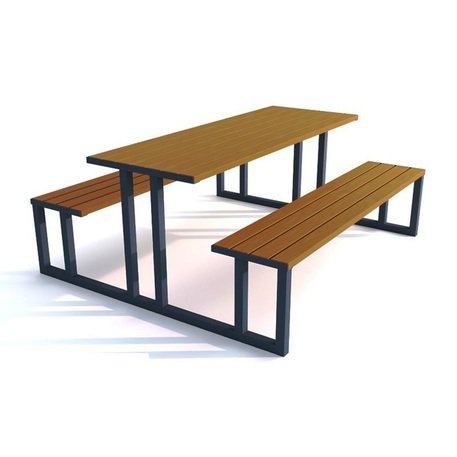 Panca + tavolo in metallo 'Picnic_5'