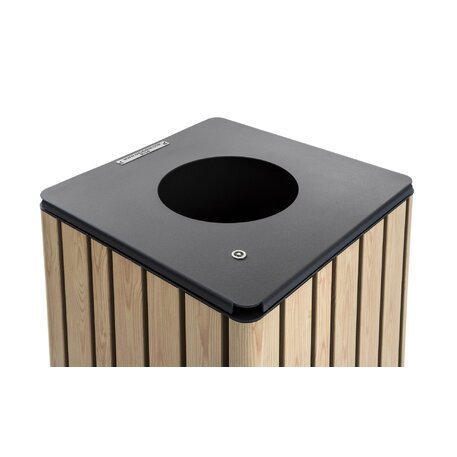 Metal litter bin 'BD/H24_65L/MDL'