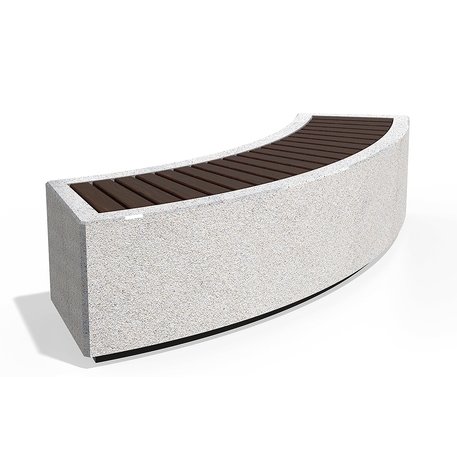 Modulinis betoninis suolas apdirbtas smulkia granito skaldele 'Premium / 200x69xH/45cm / BS-268-K'