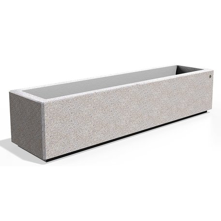 Modulinis betoninis vazonas – gėlinė, padengta smulkia granito skaldele 'Premium / 200x50xH/45cm / BS-268-M'
