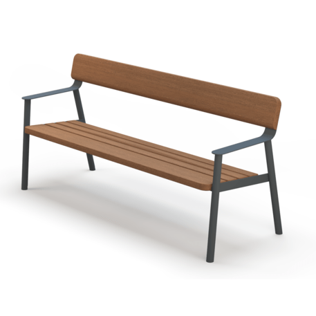 Metal bench 'BD/IPI_LIP140.03/MDL'