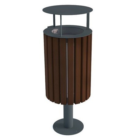 Metal litter bin 'BDS_KRL-30L'