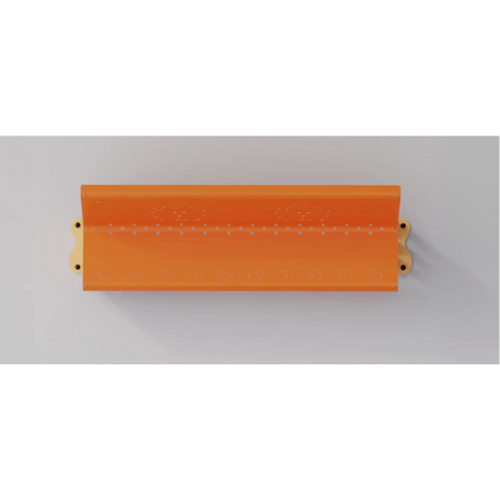 Metal bench with backrest for children’s playgrounds 'Kimba 1139'