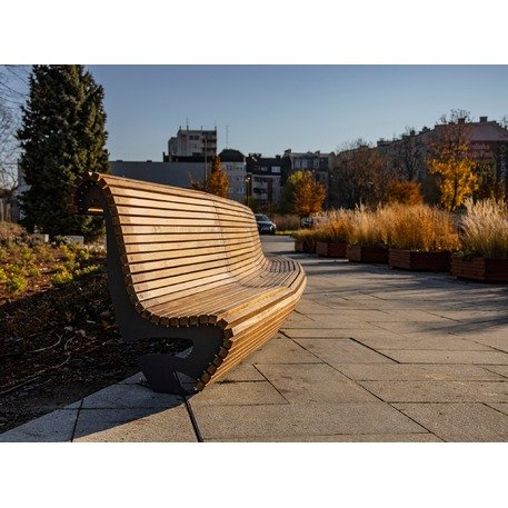 Metal bench 'BD/WAVE_LWA066.02_200cm/MDL'