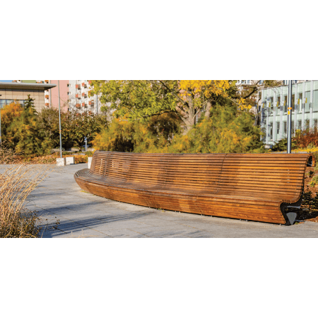 Metal bench 'BD/WAVE_LWA066.02_200cm/MDL'