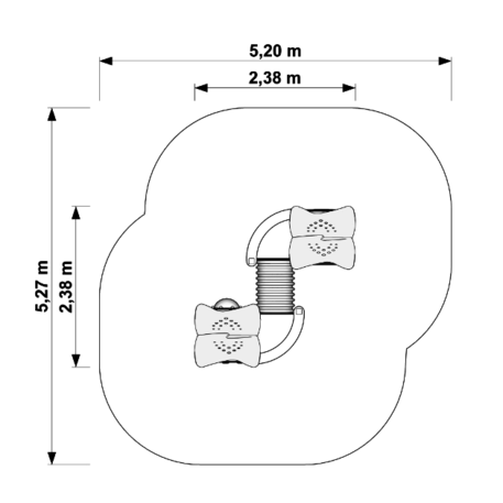 Bērnu rotaļu laukuma elements 'MBG-325/P11102'