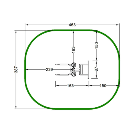 Āra metāla trenažieris 'MBG_33/OFC-3A'