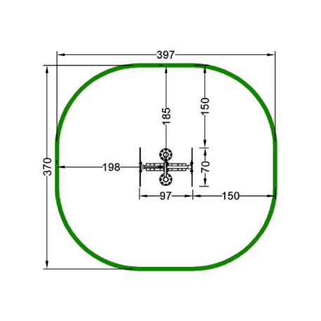 Outdoor fitness and gym equipment 'MBG_50/OFC-3A'