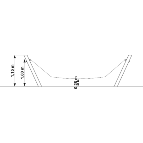 Šūpuļtīkls ar statīvu 'MBG_001/P8602'