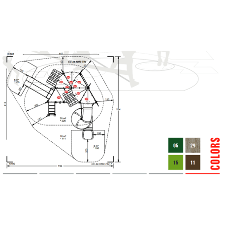 Children's playground element 'MBG-1020/CC 44-1003-T04'