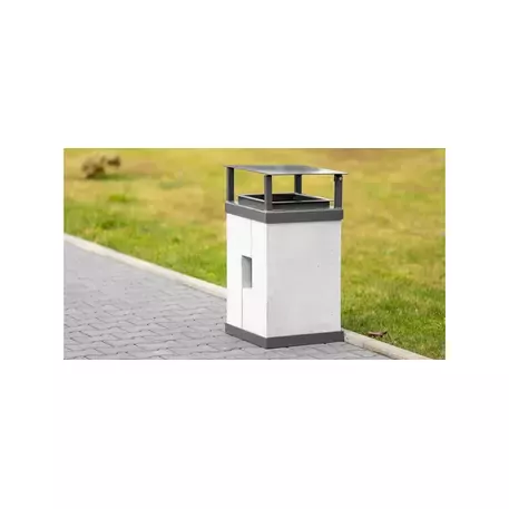 Concrete litter bin '38x38xH/87cm / 40L'