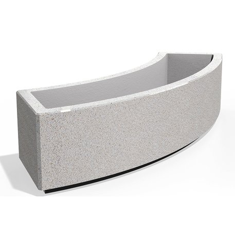 Modulinis betoninis vazonas – gėlinė, padengta smulkia granito skaldele 'Premium / 200x50xH/45cm / BS-268-Q'