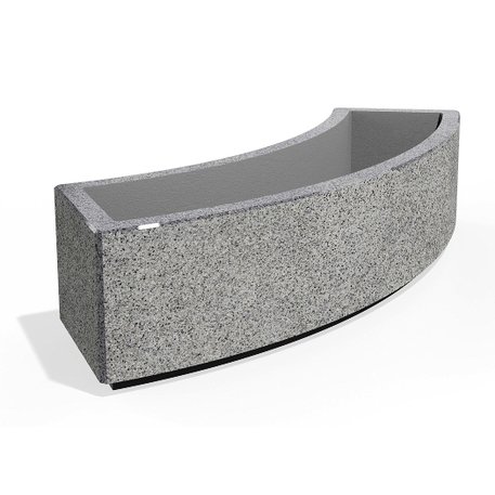 Modulinis betoninis vazonas – gėlinė, padengta smulkia granito skaldele 'Premium / 200x50xH/45cm / BS-268-Q'