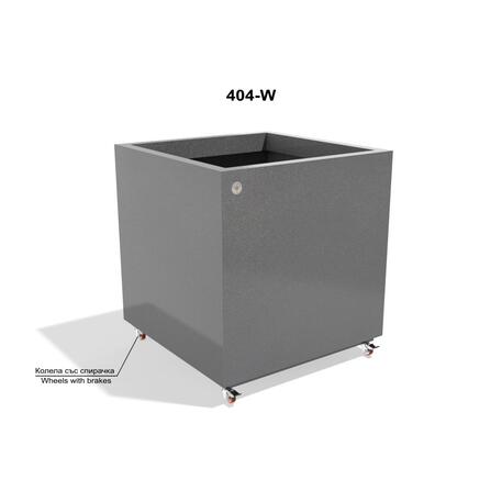 Metalinis lauko vazonas, gėlinė 'Premium / 98x98xH/98cm / BS-404'