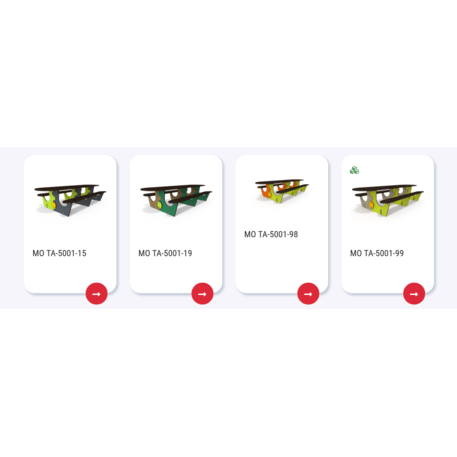 Žaidimų stalas su suolais vaikų aikštelėms 'MO_TA-5001-12'