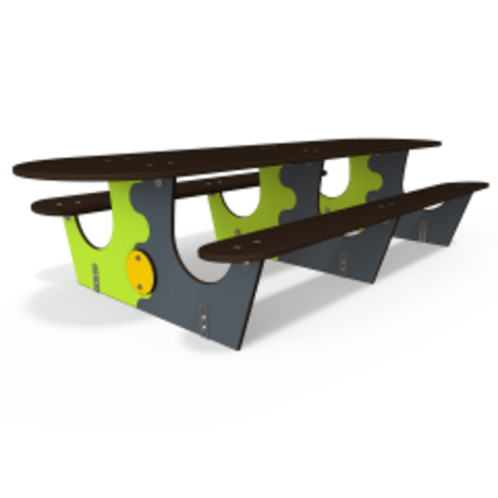 Žaidimų stalas su suolais vaikų aikštelėms 'MO_TA-5001-12'