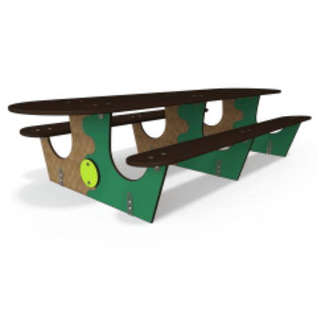 Žaidimų stalas su suolais vaikų aikštelėms 'MO_TA-5001-12'