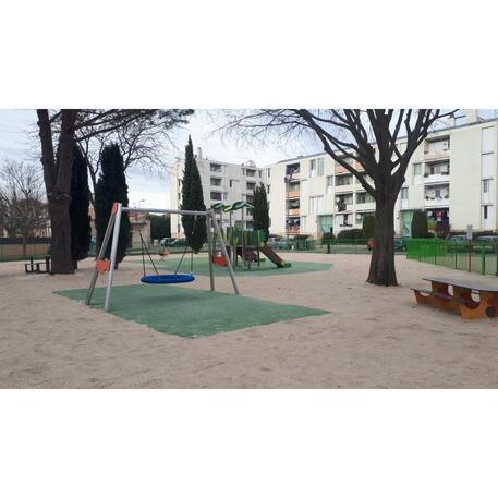 Žaidimų stalas su suolais vaikų aikštelėms 'MO_TA-5001-12'