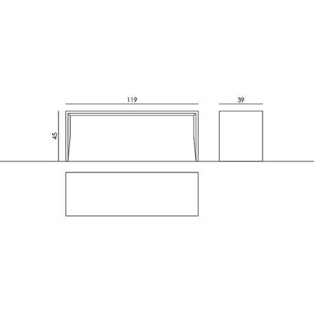 Betoninis lauko suolas 'Regular / 001346'