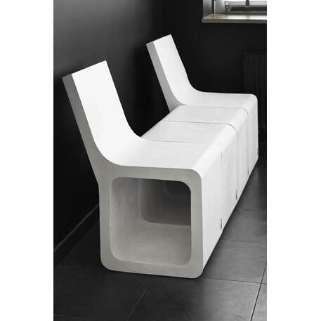 Betoninis suolas su atlošu 'Harmony / 001342'