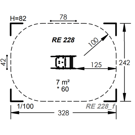 Spyruokliukas vaikų žaidimų aikštelėms 'MBG-1019_RE 228-01'