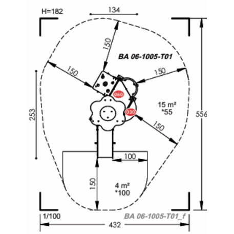 Vaikų žaidimų aikštelių įranga Baby linija – mažiesiems 'MBG-2029_BA 06-1005-T01'