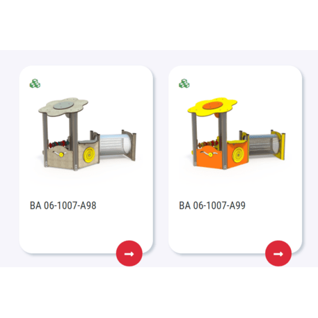 Vaikų žaidimų aikštelių įranga Baby linija – mažiesiems 'MBG-2037_BA 06-1007-A05'