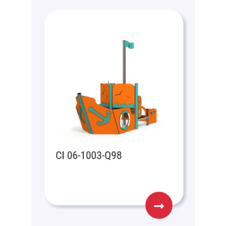  Vaikų žaidimo aikštelės kompleksas, kolekcija 'Piratų laivas / MBG-1176_CI 06-1003-Q99'