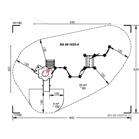 Vaikų žaidimų aikštelių įranga Baby linija – mažiesiems 'MBG-2061_BA 06-1025-AD01'