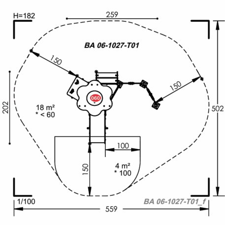 Vaikų žaidimų aikštelių įranga Baby linija – mažiesiems 'MBG-2064_BA 06-1027-T01'