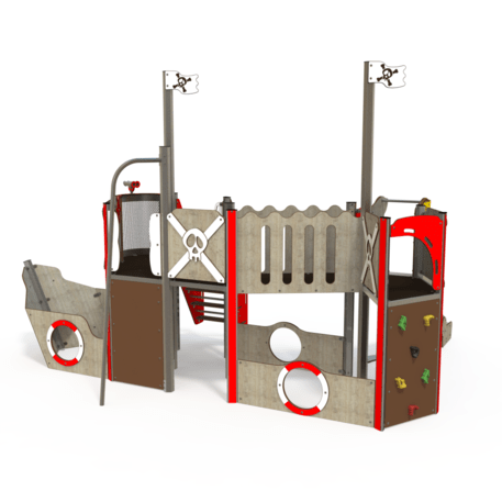  Vaikų žaidimo aikštelės kompleksas, kolekcija 'Piratų laivas / MBG-1206_CI 12-2002-T01'