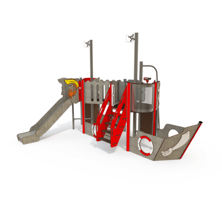  Vaikų žaidimo aikštelės kompleksas, kolekcija 'Piratų laivas / MBG-1206_CI 12-2002-T01'